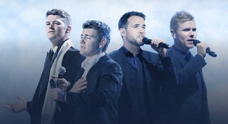 Celtic Thunder performing live on stage